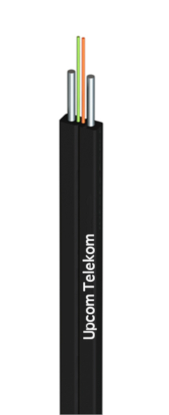 FTTH Drop Cable Indoor Metallic Armored flat LSZH cable with metallic strength members