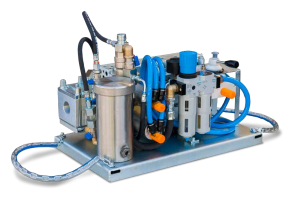 Actual view of a Cable Blowing Machine