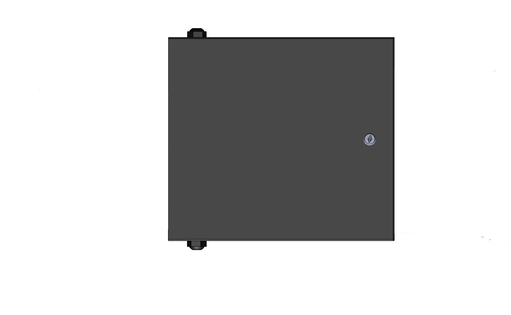 Wall mount fiber patch panel