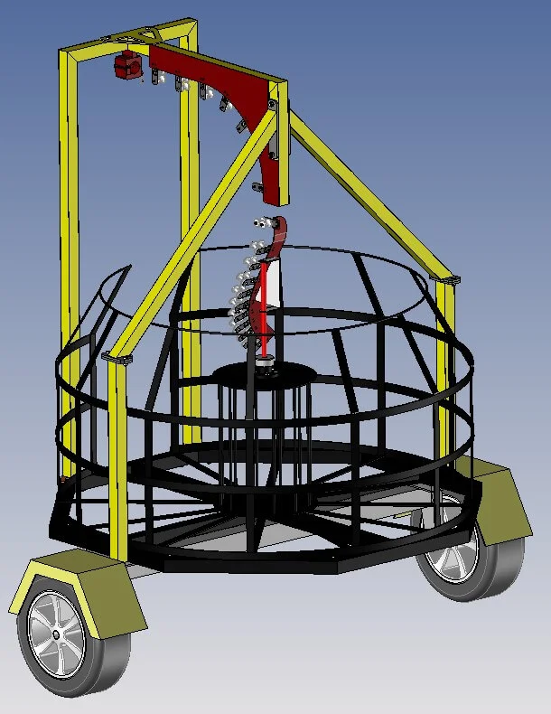 CABLE FLEETER drawing side view