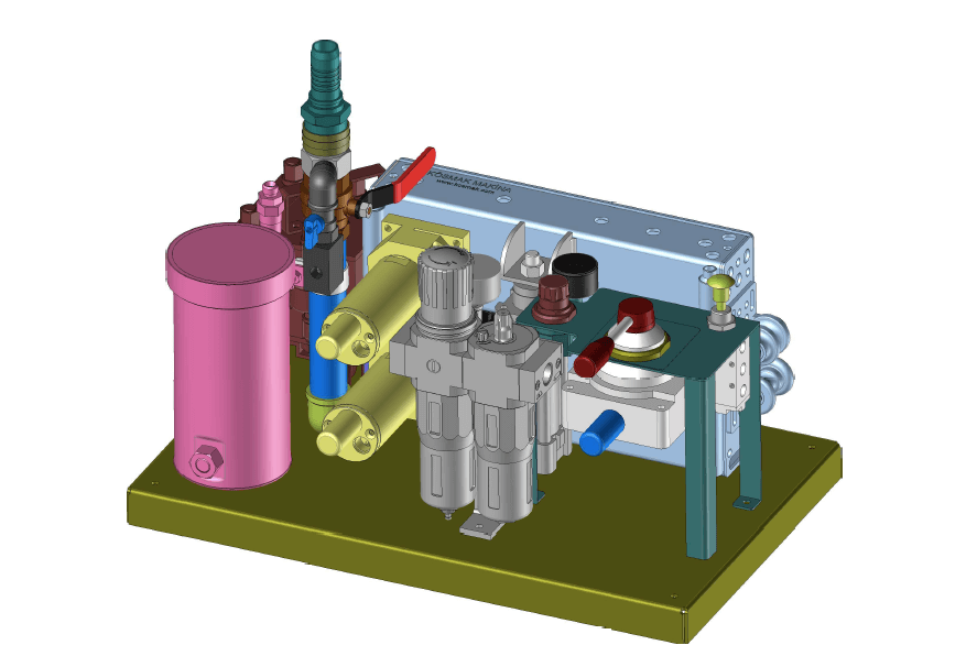 Drawing of a cable blowinng machine upcom telekomunikasyon