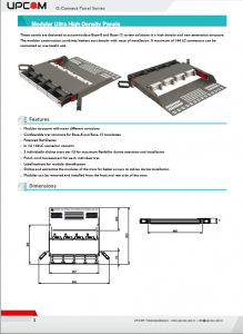 G-Connect UHD Modular Fiber Optic Panel