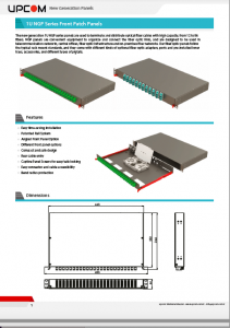 NGP 1U Fiber Optic Panel