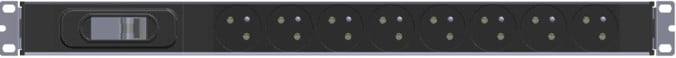 8-Way French Socket Rack PDU - UP-FR-PDU-CB-1U-8P-VL