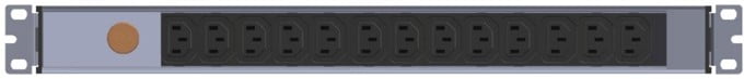 12-Way IEC C13 Metered Rack PDU - UP-MTR-PDU-1U-12P-C13