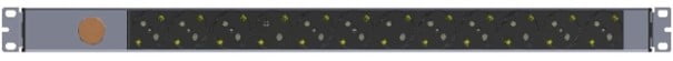 12-Way Schuko Metered Rack PDU - UP-MTR-PDU-1U-12P-SC-VL