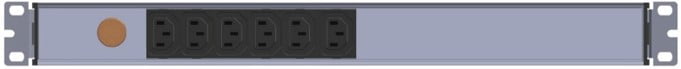 UP-MTR-PDU-1U-19IN-6P-C13