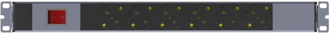 6-Way Schuko Rack PDU 1U 19in - UP-SC-PDU-19IN-OF-1U-6P