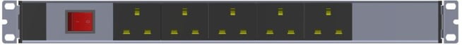 UK socket rack PDU for cabinet installation