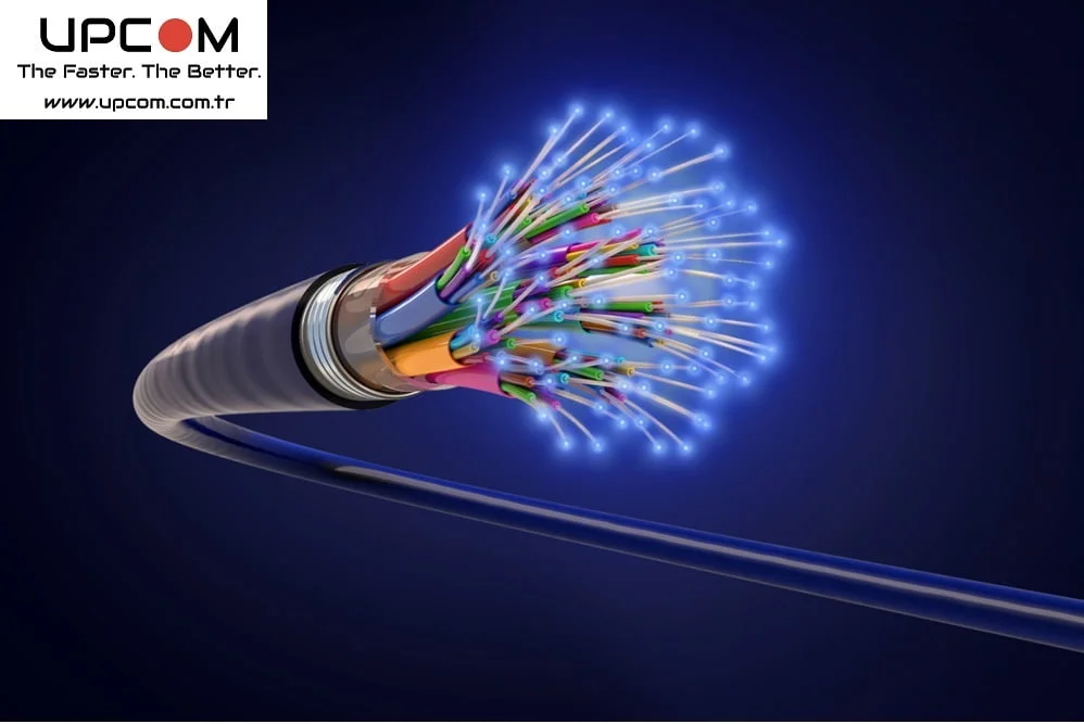 What does a fiber optic cable do?
