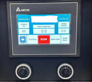 elektrofok cable blowing machine screen view