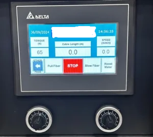 elektrofok cable blowing machine screen view