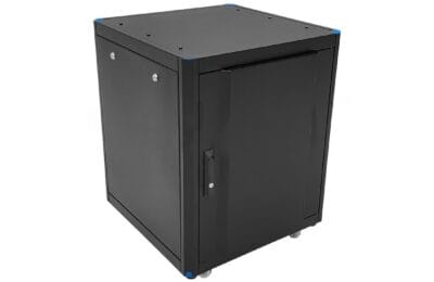 soundproof server cabinet with glass door - office use