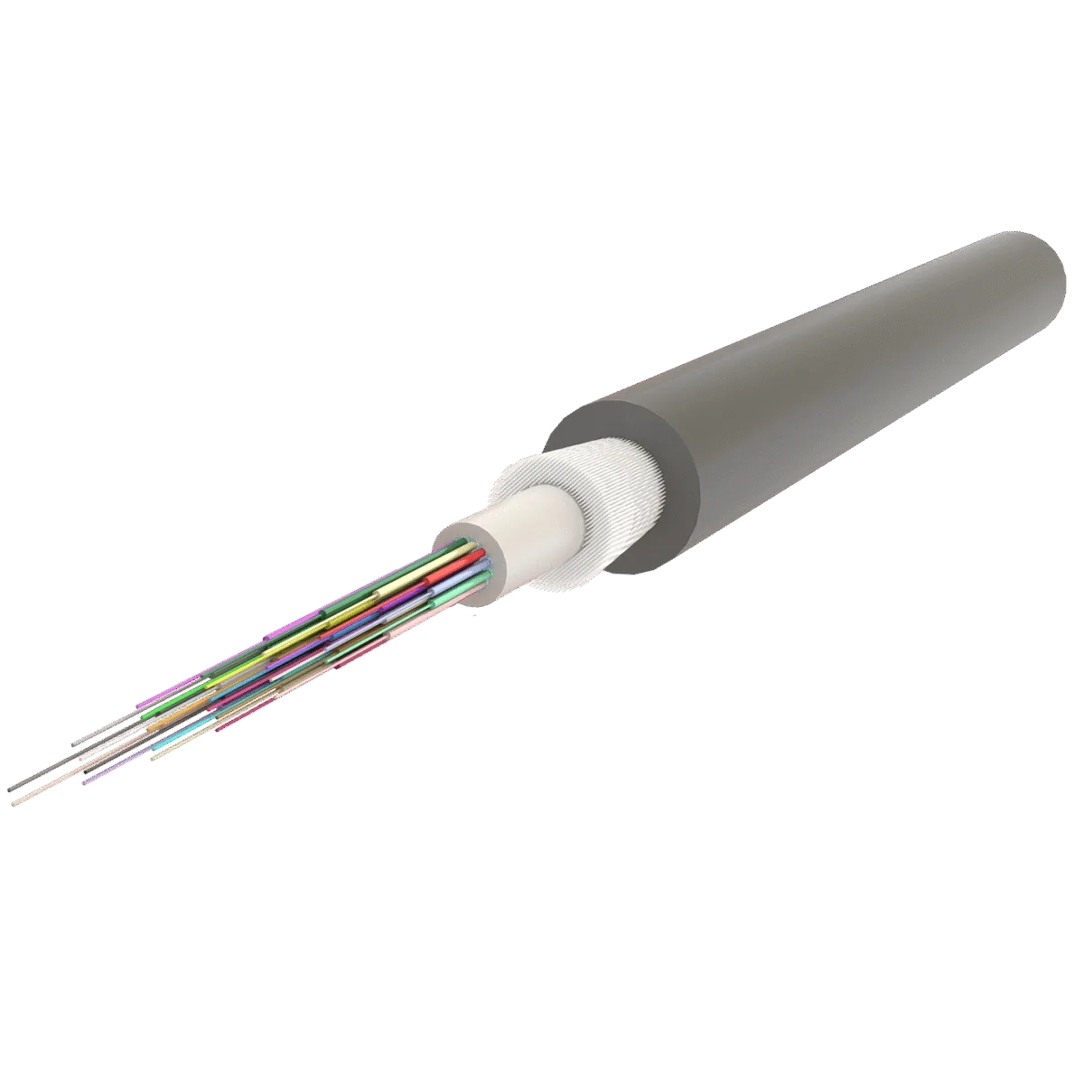 Eca non-metallic armored fiber optic cable