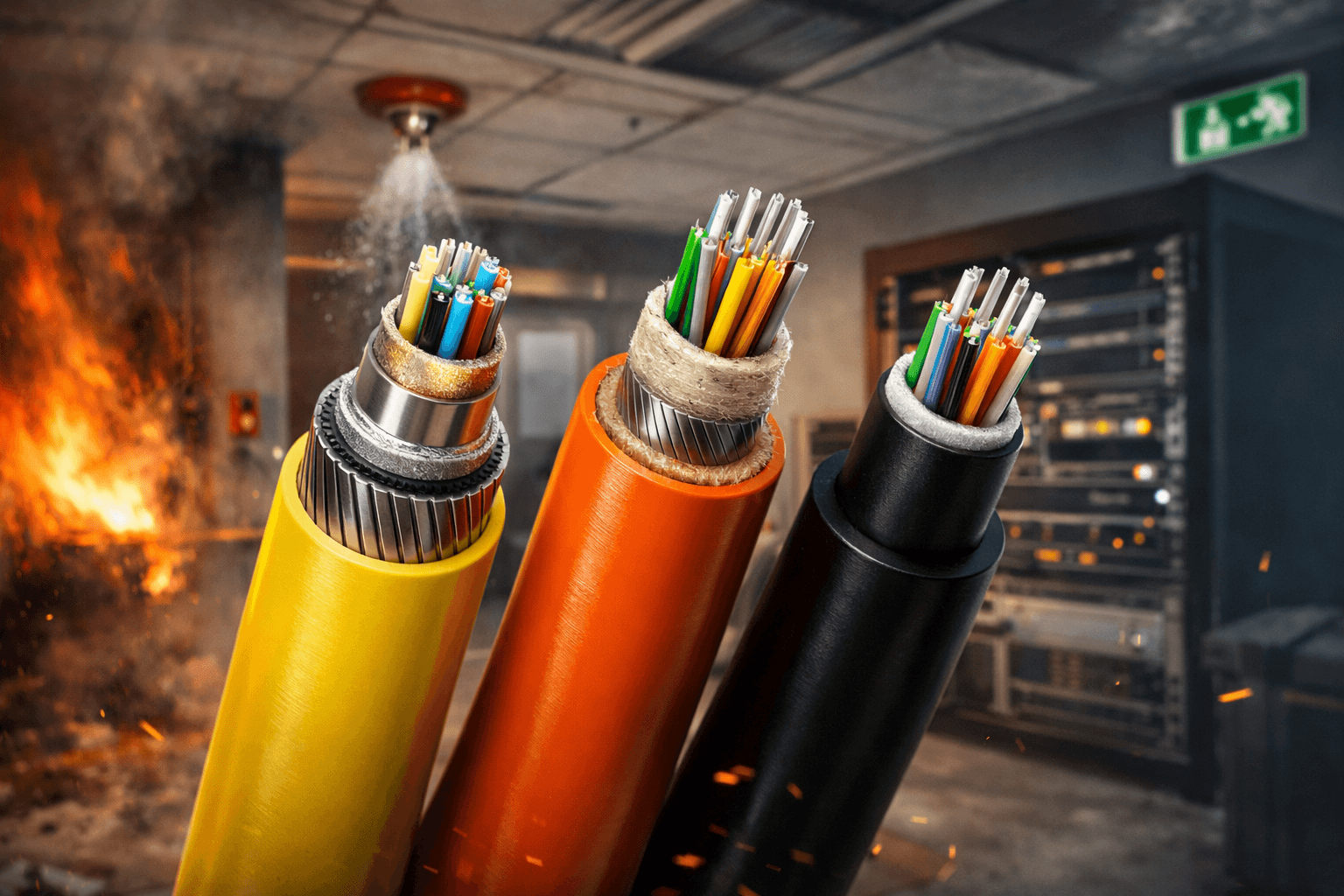 Comparison graphic for B2ca vs Dca vs Eca fiber cable selection under CPR requirements