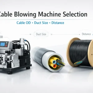 Cable Blowing Machine Selection Guide (OD, Duct Size, Distance)