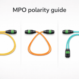 Close-up detail related to MPO Polarity and its technical components.