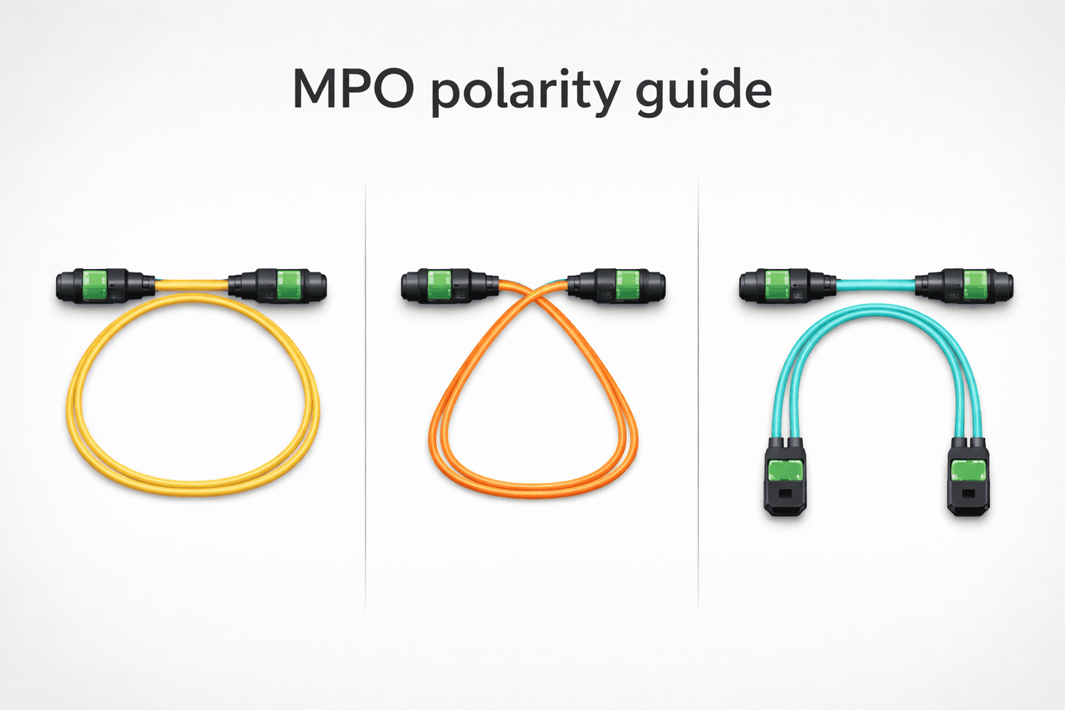 Close-up detail related to MPO Polarity and its technical components.
