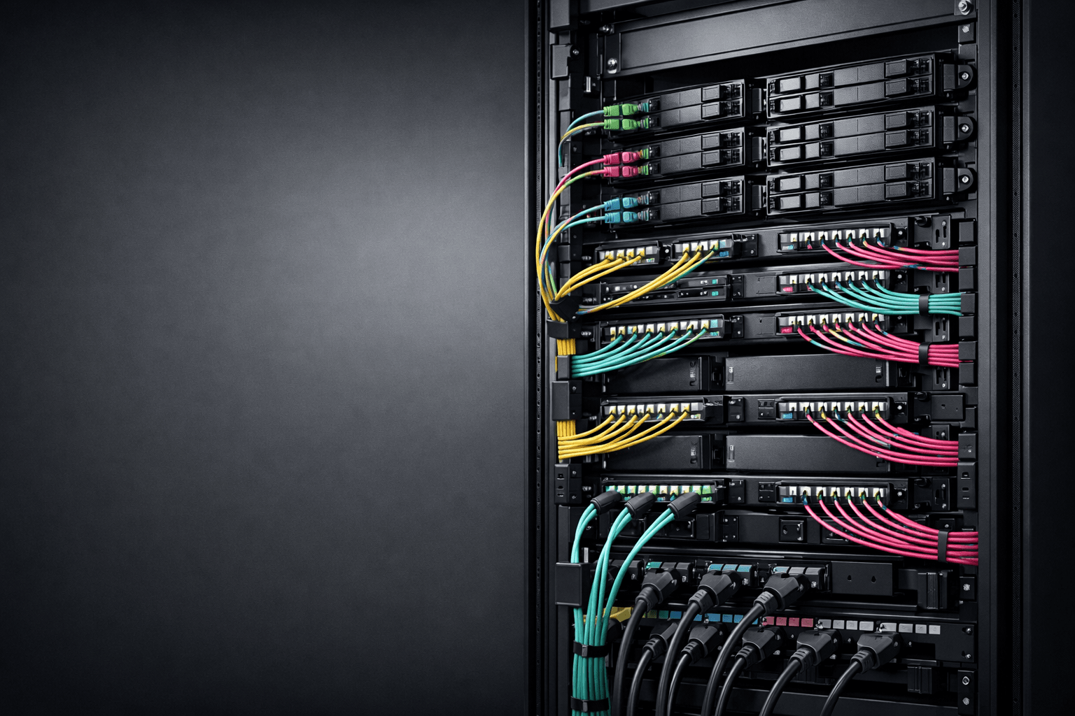 MPO polarity guide visual in a high-density data center cabling environment