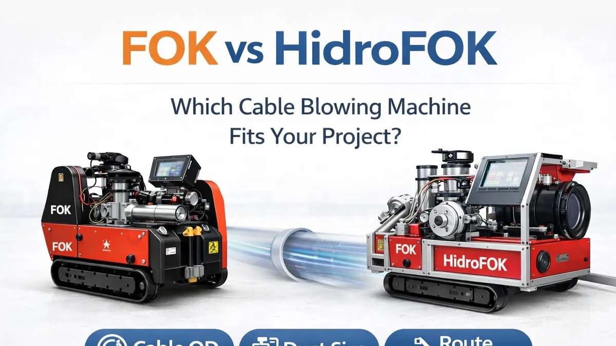 fok vs hidrofok cable blowing machine comparison