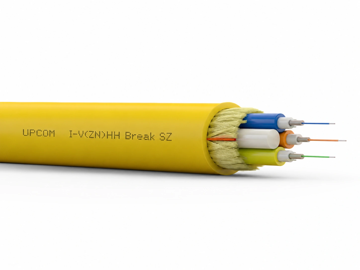 I-V(ZN)HH Break SZ tight buffer breakout cable with GRP central strength member