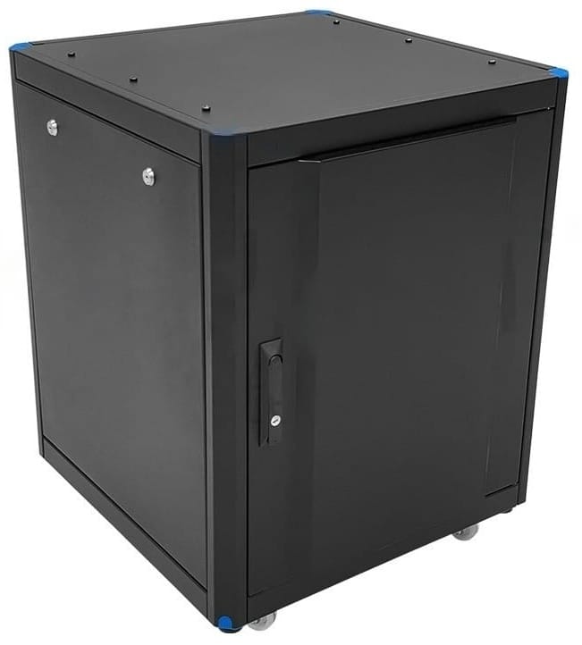 Soundproof cabinet front view for office and acoustic rack cabinet applications