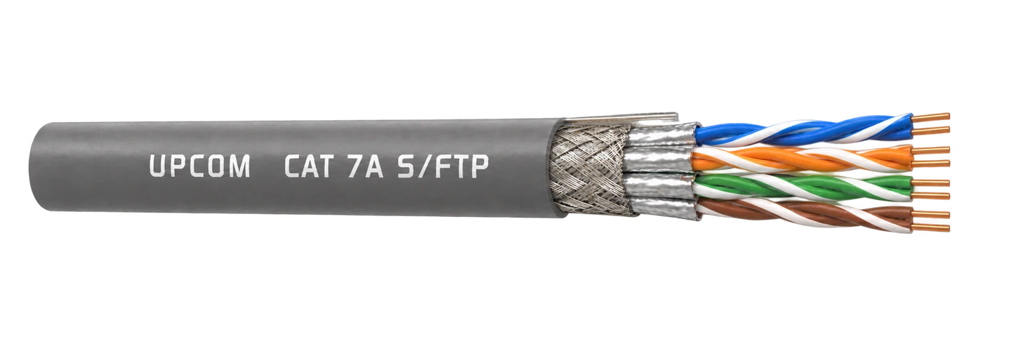 كابل بيانات LAN من نوع Cat7A S FTP