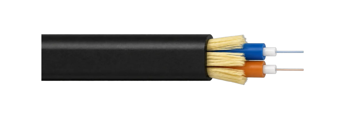 Tight buffer flat duplex cable